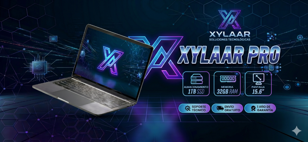 Laptop Xylaar Pro 15.6 pulgadas de alto rendimiento